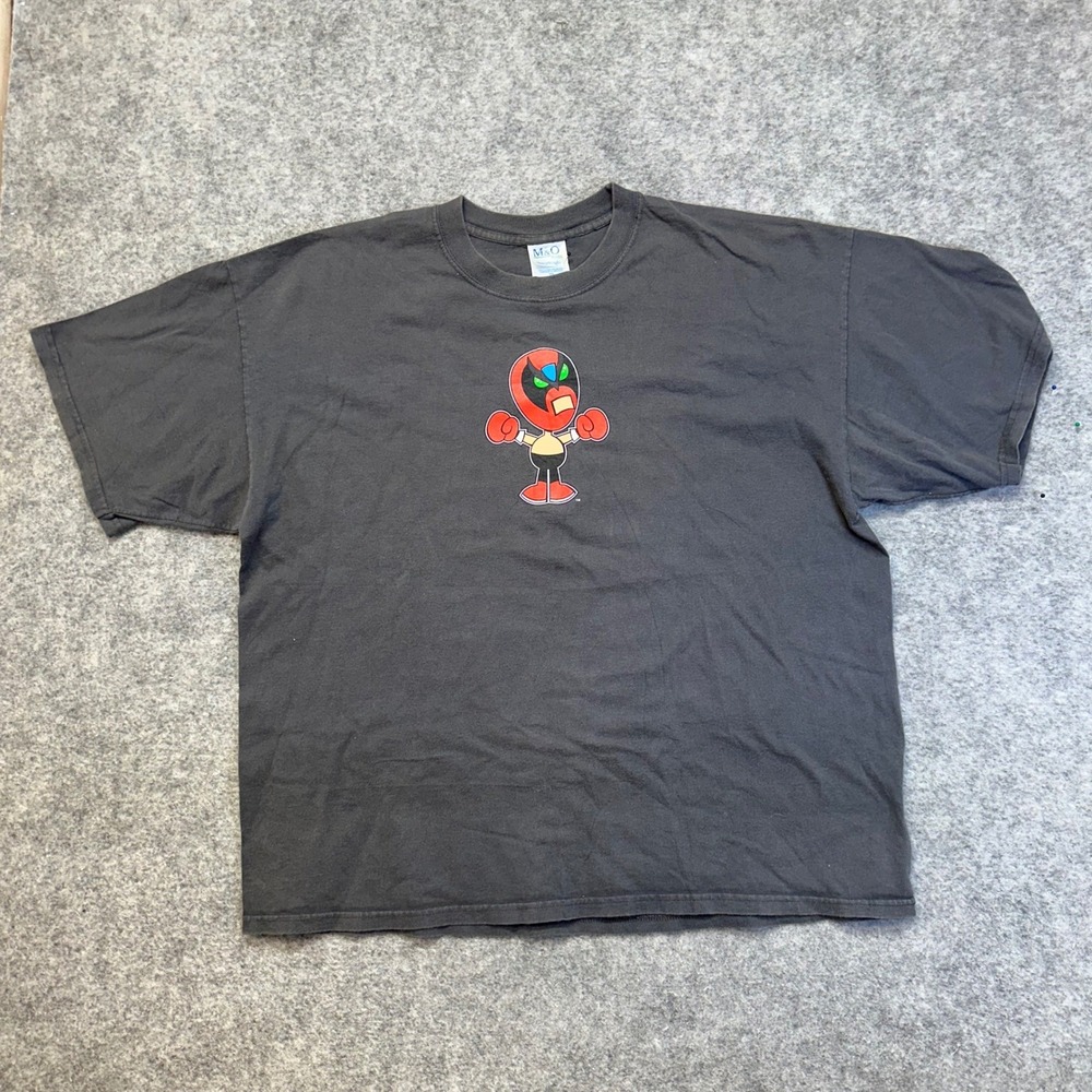 Homestar Runner Strong Bad T-Shirt Mens XXL Black Y2K Graphic Tee VTG